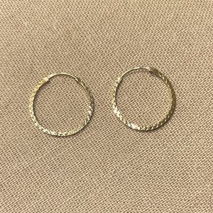 9ct. Gold Dainty Hoop Earrings